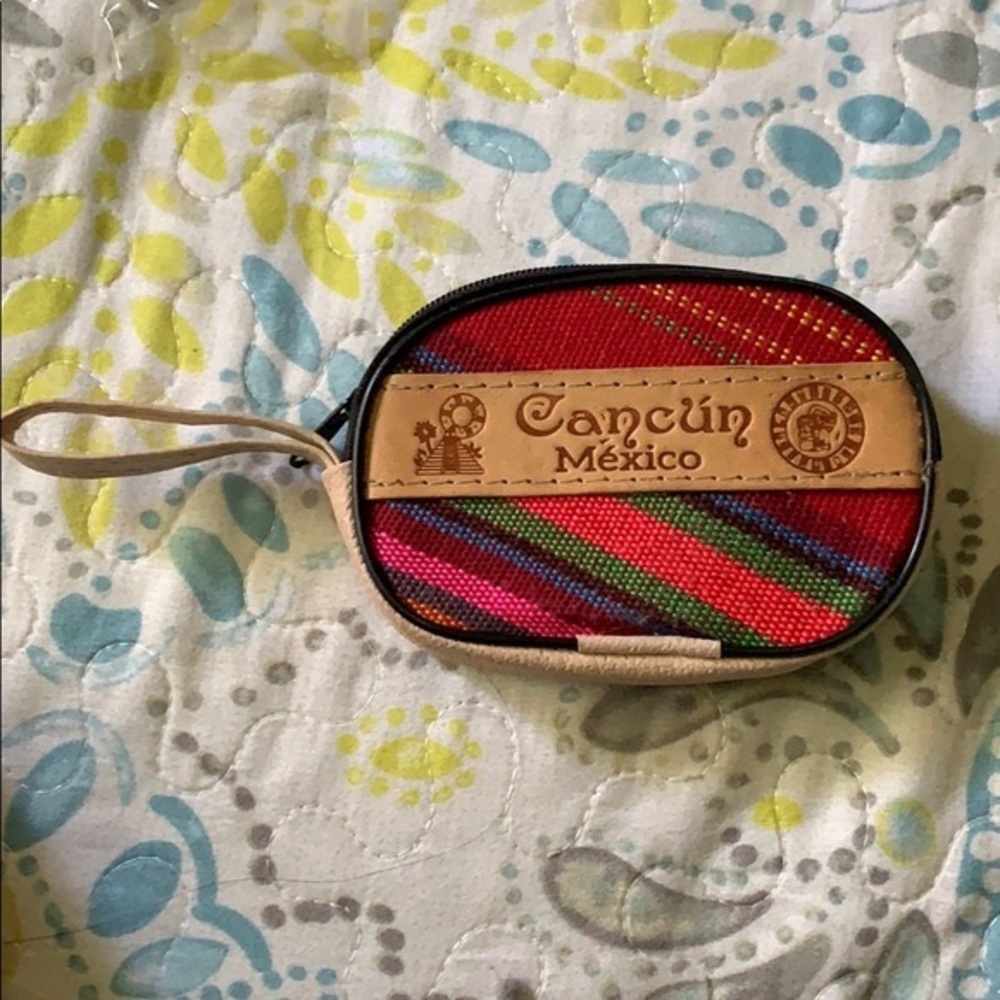 Colorful Cancun Mexico Coin Purse